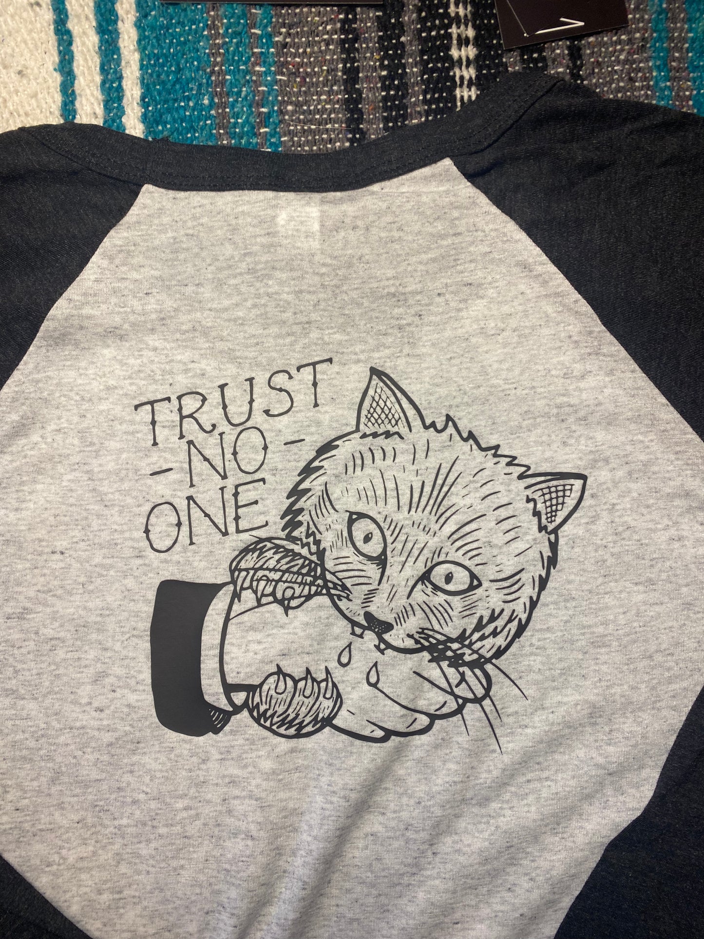 🙀 Trust No One 🙀 - Baseball-T